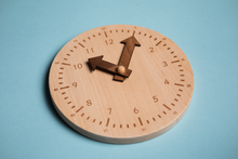Load image into Gallery viewer, Wooden Learning Clock