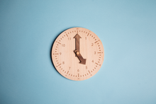 Load image into Gallery viewer, Wooden Learning Clock