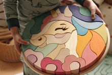 Load image into Gallery viewer, Extra Large Wooden Unicorn Puzzle