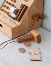 Load image into Gallery viewer, Handcrafted Wooden Cash Register