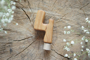 Wooden Number Four Ornament