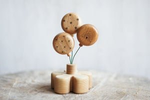 Wooden Flower Holder