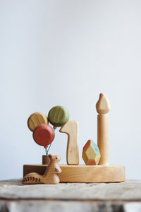 Wooden Number One Ornament