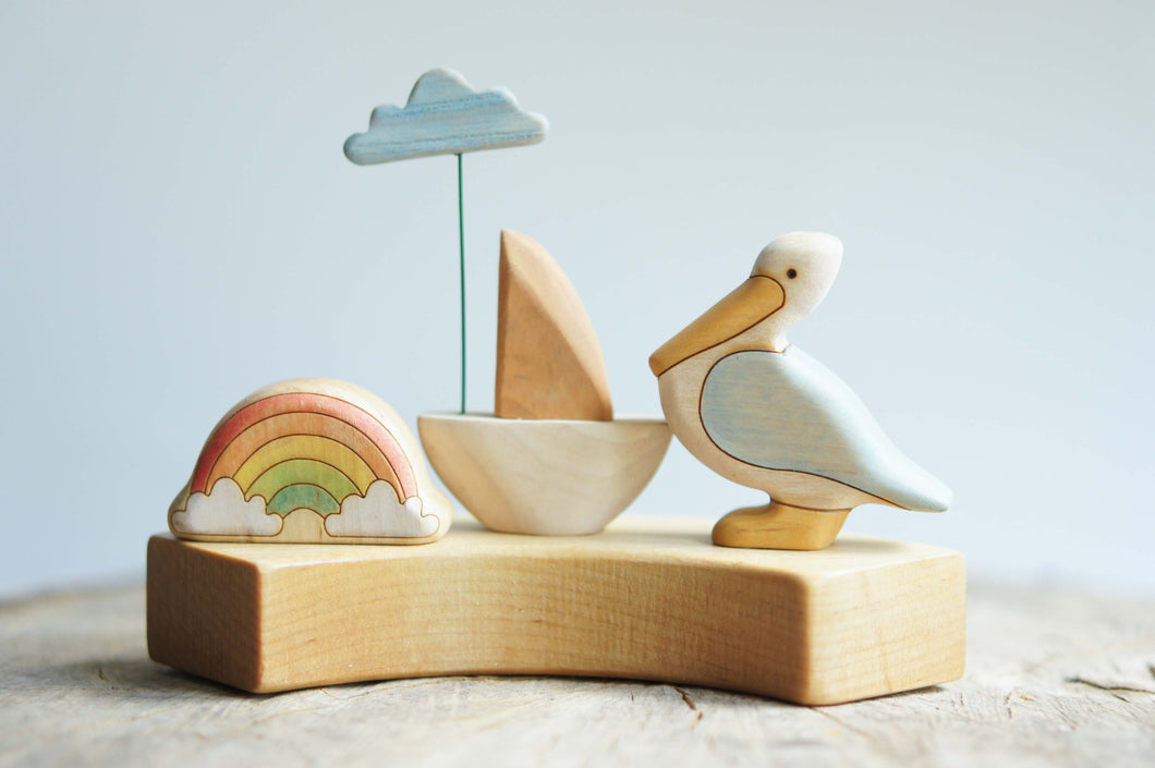 Wooden Rainbow Ornament