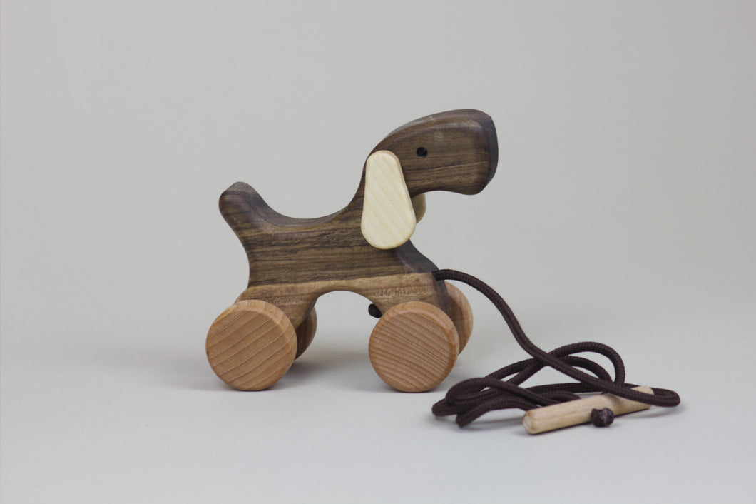 Handcrafted Pull Along Dog
