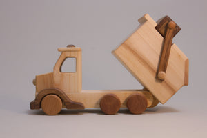 Handcrafted Wooden Garbage Truck