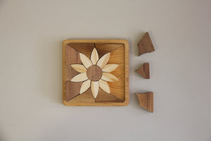 Wooden Flower Puzzle