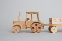 Load image into Gallery viewer, Wooden Tractor &amp; Trailer

