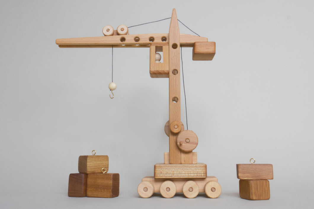 Handcrafted Wooden Crane