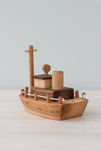Load image into Gallery viewer, Handcrafted Wooden Boat
