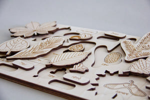 Wooden Leaf Puzzle