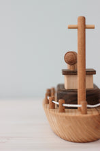 Load image into Gallery viewer, Handcrafted Wooden Boat
