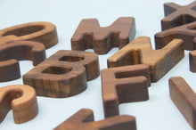 Load image into Gallery viewer, Walnut Uppercase Alphabet
