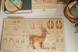 Animal Tracks Wooden Puzzle