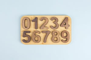 Wooden Number Puzzle 0-9