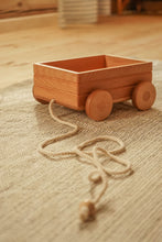 Load image into Gallery viewer, Wooden Pull Along Wagon
