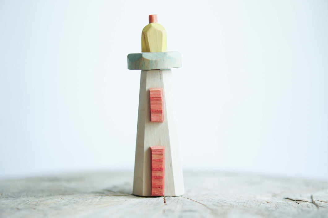 Wooden Lighthouse Toy