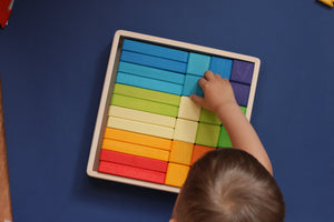 Wooden Blocks and Bricks (Rainbow colour).