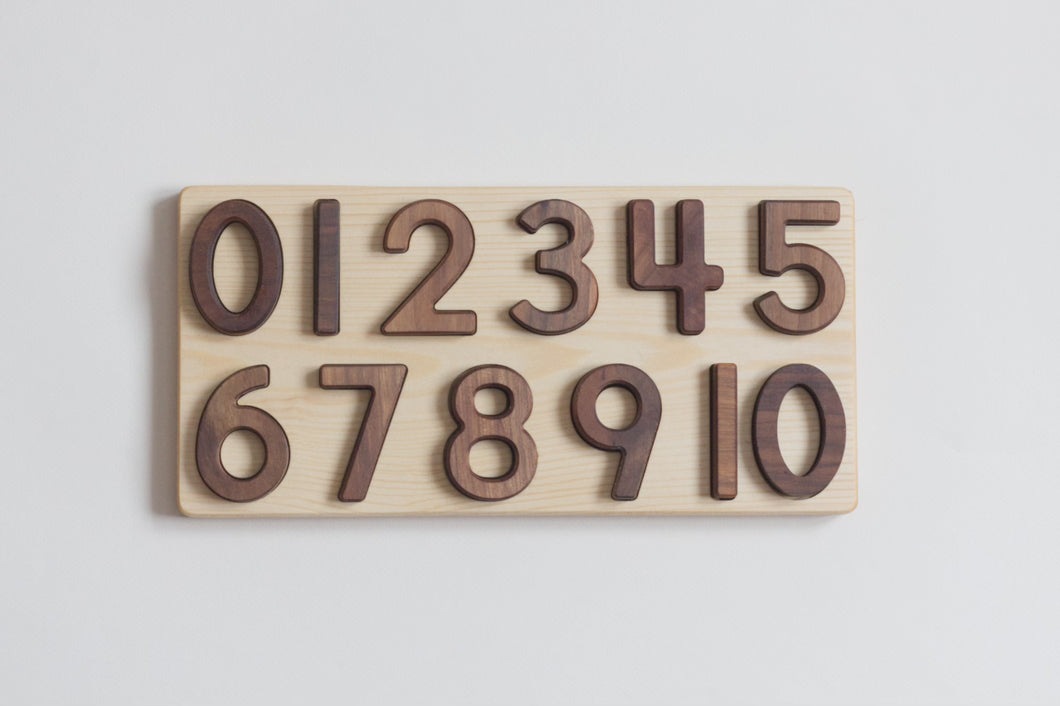 Wooden Number Puzzle 0-10