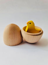 Load image into Gallery viewer, Handcrafted Wooden Chick &amp; Egg
