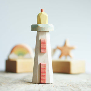 Wooden Lighthouse Toy