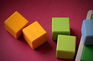 Wooden Blocks Set (Pastel Colour)