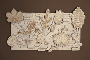 Wooden Leaf Puzzle