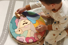 Load image into Gallery viewer, Extra Large Wooden Unicorn Puzzle
